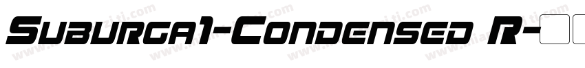 Suburga1-Condensed R字体转换